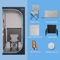 Streamdale Furniture Full Body Far Infrared Sauna Tent with 7 Heating Plates and 5-Layer Fabric