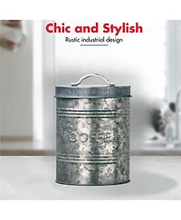 Amici Home Rustic Kitchen Metal Coffee Canister