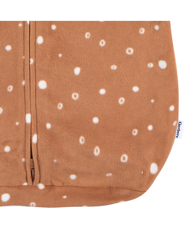 Gerber Baby Girls Microfleece Long Sleeve Wearable Blanket Sleeper