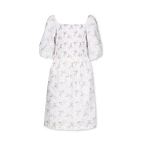 Hope & Henry Women's Smocked Bubble Sleeve Dress