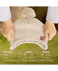 KeaBabies Muff Baby Beanie, Hat for Boys, Girls, Winter Hats Kids, Newborn, Infant, Toddler 0-36 months