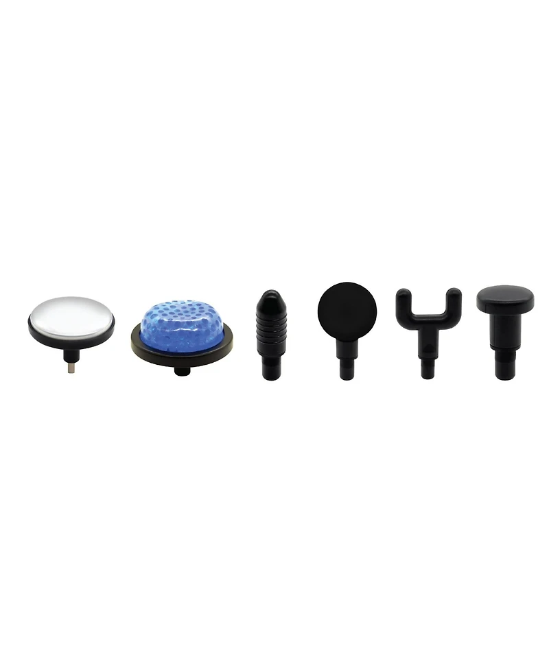 Brookstone Hot and Cold Percussion Massager, 6 Heads, Cordless