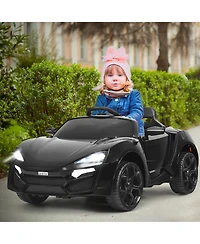12V Kids Ride On Car 2.4G Rc Electric Vehicle w/ Lights MP3 Openable Doors