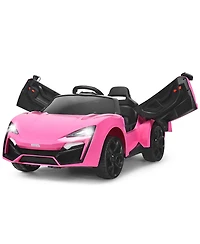 12V Kids Ride On Car 2.4G Rc Electric Vehicle w/ Lights MP3 Openable Doors