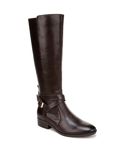 Naturalizer Women's Rena 2 Wide Calf Knee High Block Heel Riding Boots