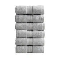 Linery & Co. Quick-Drying Cotton 6-Piece Hand Towel Set