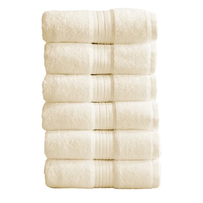 Linery & Co. Quick-Drying Cotton 6-Piece Hand Towel Set