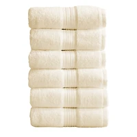 Linery & Co. Quick-Drying Cotton 6-Piece Hand Towel Set