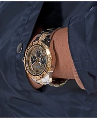 Guess Men's Multi-Function Two-Tone Stainless-Steel Watch 48mm