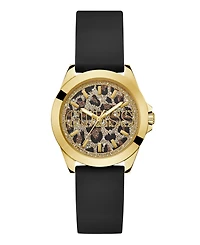 Guess Women's Analog Black Silicone Watch 36mm