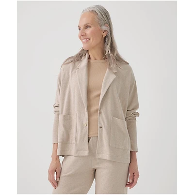 Pact Women's Organic Cotton Airplane Relaxed Blazer