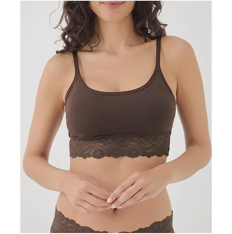 Pact Women's Lace Smooth Cup Bralette