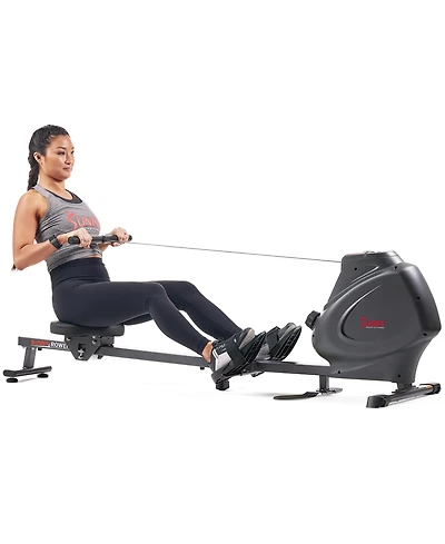 Sunny Health & Fitness Smart Multifunction Magnetic Rowing Machine, Smart Rower with SunnyFit App Enhanced Bluetooth Connectivity