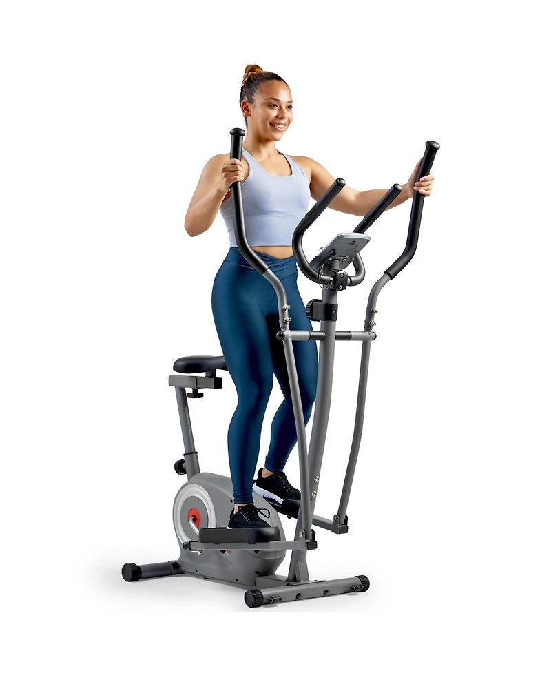 Sunny Health & Fitness Smart Compact Sit and Stand Elliptical