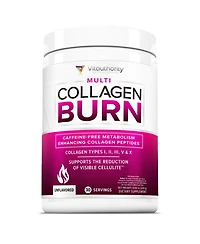 Vitauthority Multi Collagen Burn Powder, Hydrolyzed Collagen Peptides Powder with Types I Ii Iii V X for Weight Loss Support, Vitauthority, Unflavored