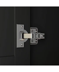 Famapy White Wood Armoires Wardrobe With Mirror, Pulling Hanging Rod, Drawers