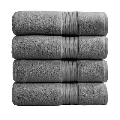 Linery & Co. Quick-Drying Cotton 4-Piece Bath Towel Set