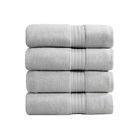 Linery & Co. Quick-Drying Cotton 4-Piece Bath Towel Set