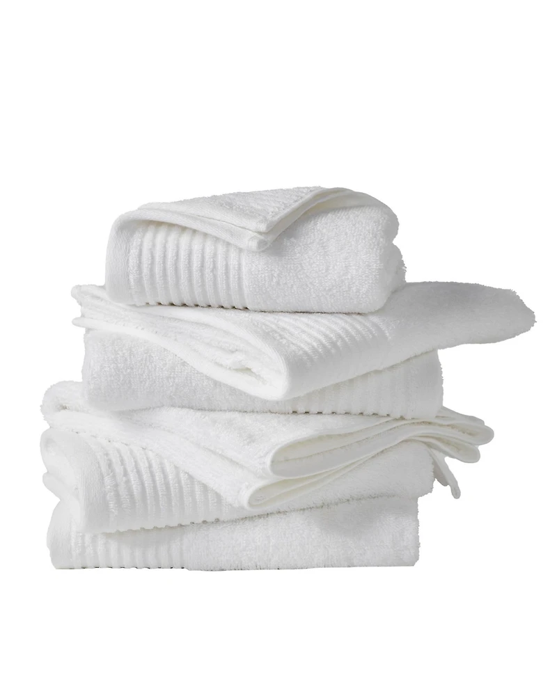 Linery & Co. 100% Featherspun Cotton Quick-Dry 6-Piece Hand Towel Set