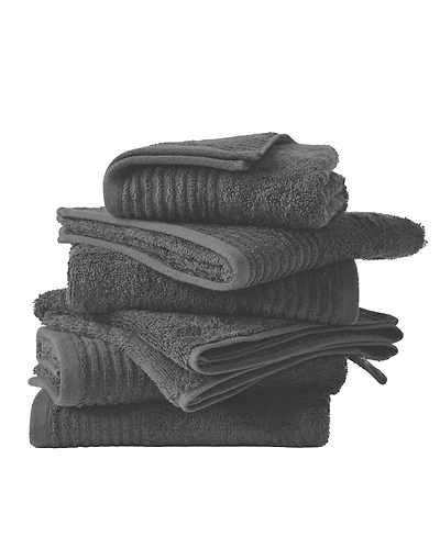 Linery & Co. 100% Featherspun Cotton Quick-Dry 6-Piece Hand Towel Set