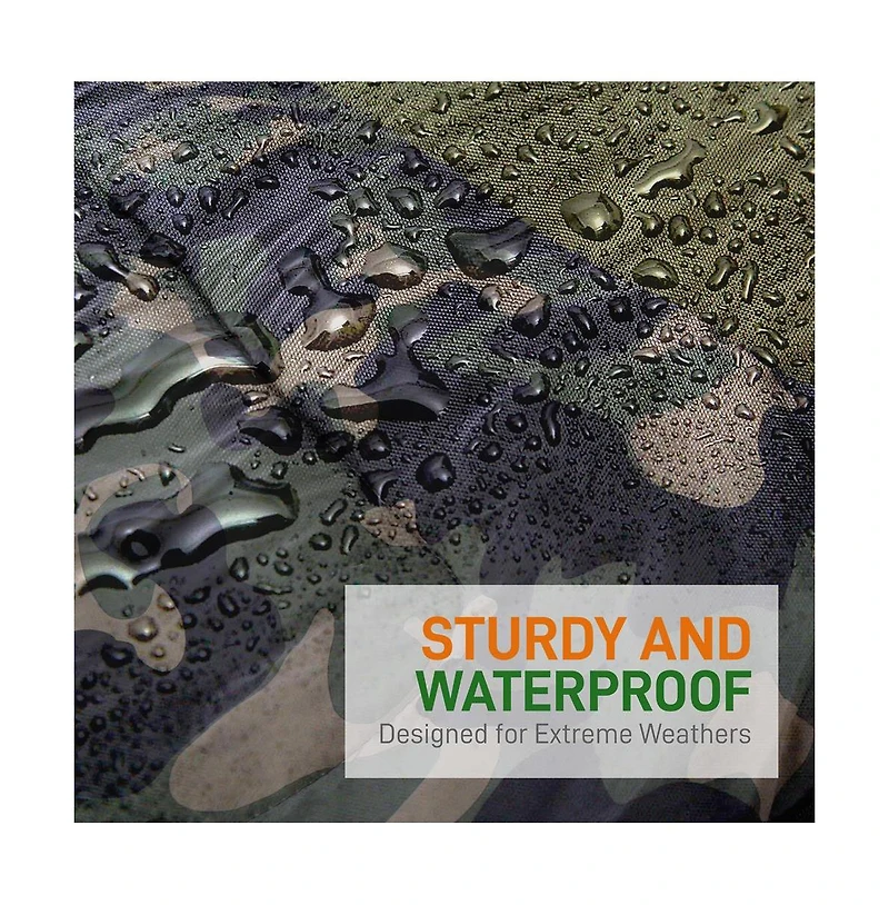 SereneLife Double Sleeping Bag With Two Pillows and Carrying Bag (Camouflage)