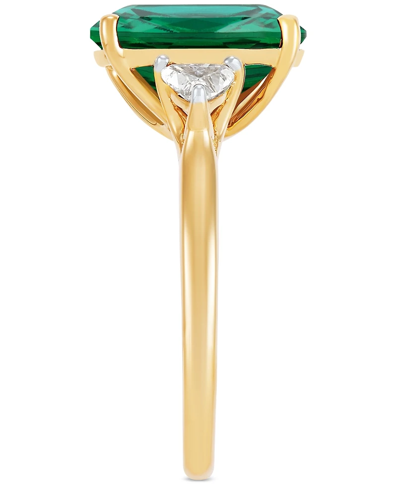 Grown With Love Lab Ruby (7-1/4 ct. t.w.) & Diamond (3/8 Statement Ring 14k Gold (Also available Emerald)