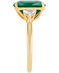 Grown With Love Lab Ruby (7-1/4 ct. t.w.) & Diamond (3/8 Statement Ring 14k Gold (Also available Emerald)