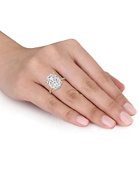 Moissanite Large Oval Engagement Ring (8 ct. t.w.) 10k Gold
