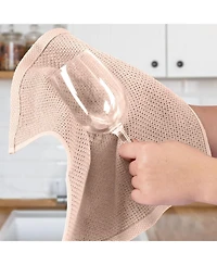 Reusable Kitchen Towels 3 Pack 100% Cotton Waffle Weave - Super Absorbent Dish for