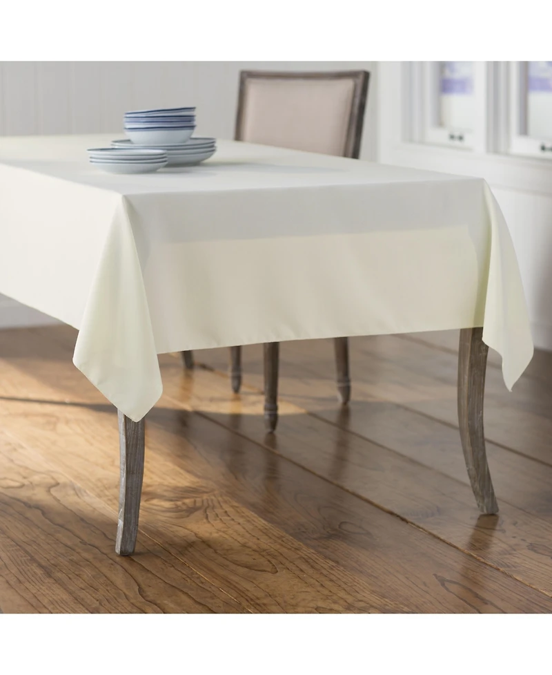 Large Rectangular Tablecloth – 60x144 Polyester Poplin for Banquets, Holidays & Everyday Dining
