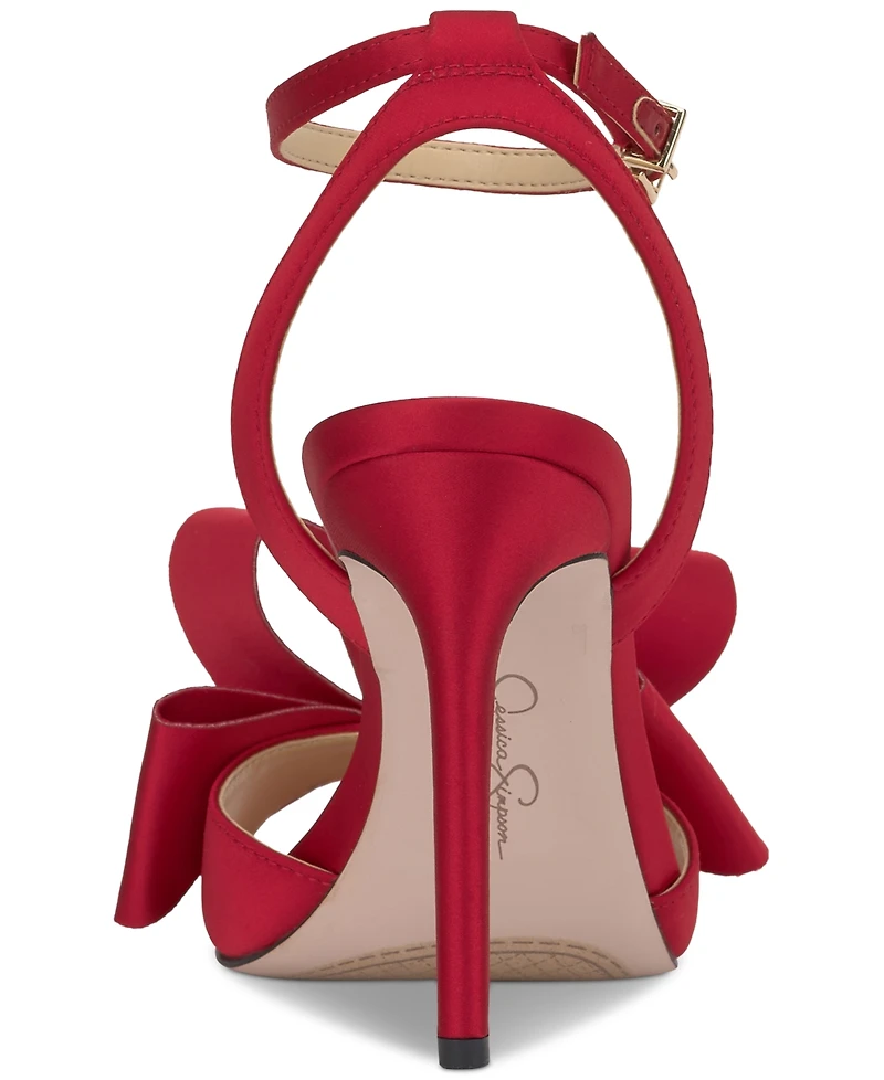 Jessica Simpson Women's Olivine Bow High-Heel Stiletto Dress Sandals