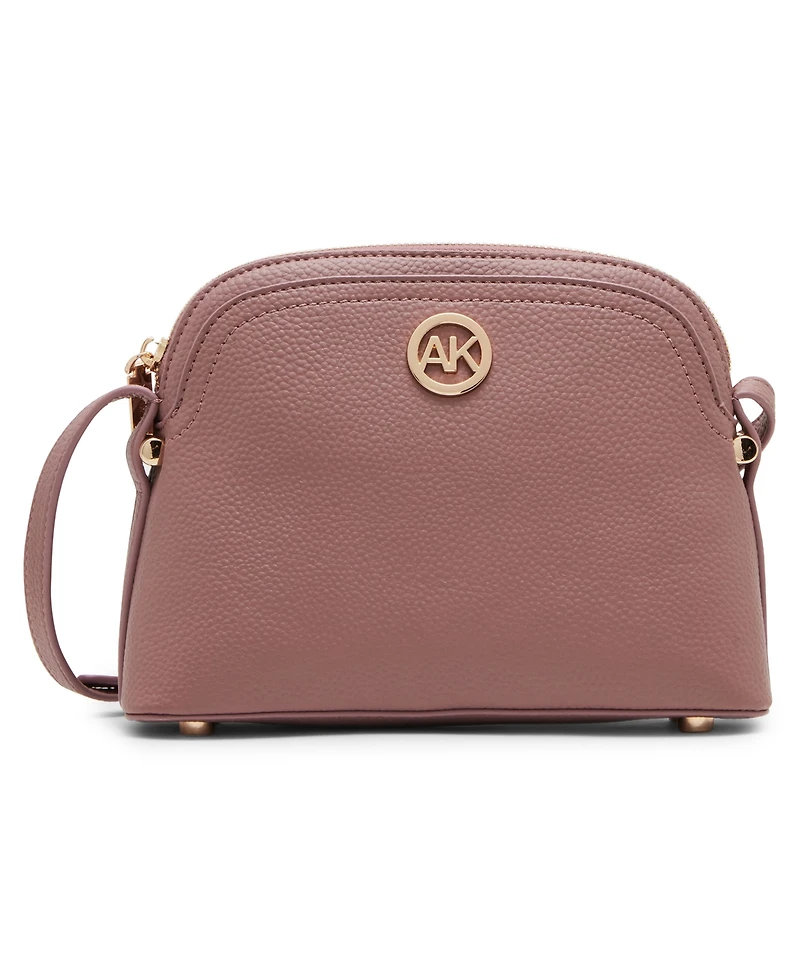 Anne Klein Dome Zip Top Detachable Card Case Crossbody Bag