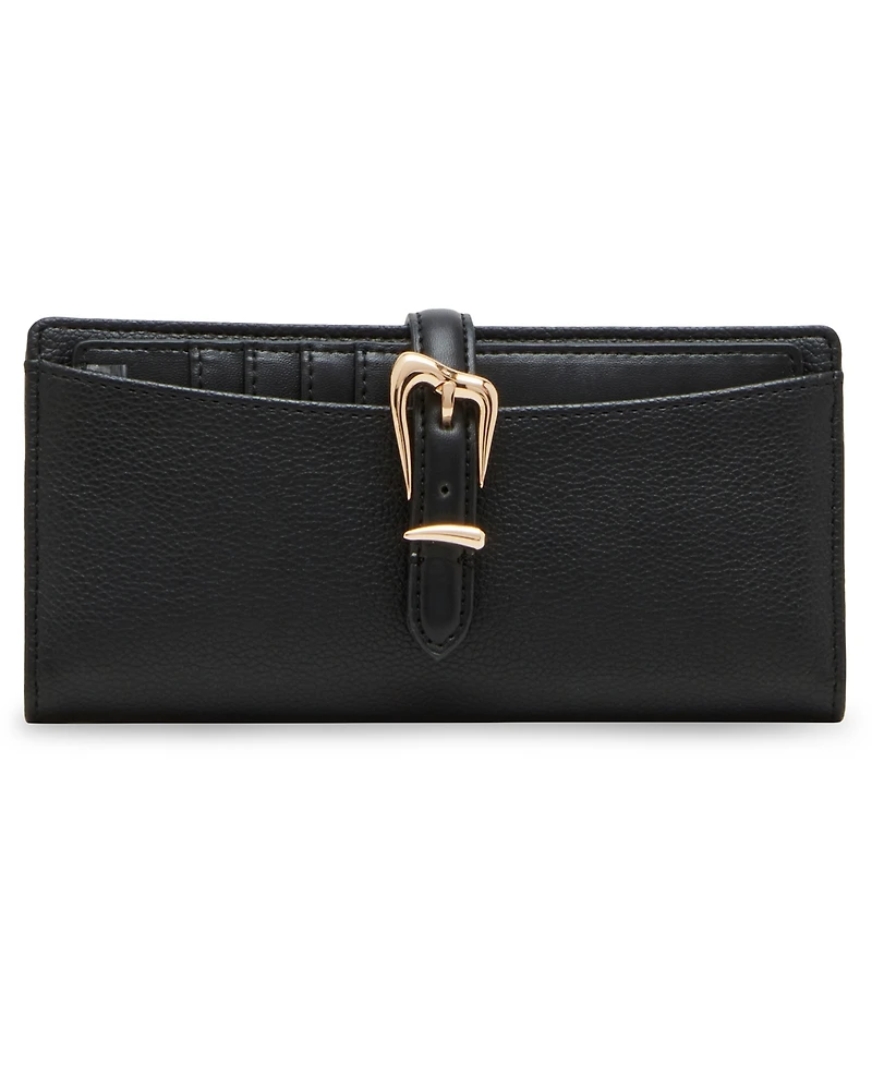 Anne Klein 2 Piece Gift Set with Sculpted Buckle Wallet and Removeable Card Organizer