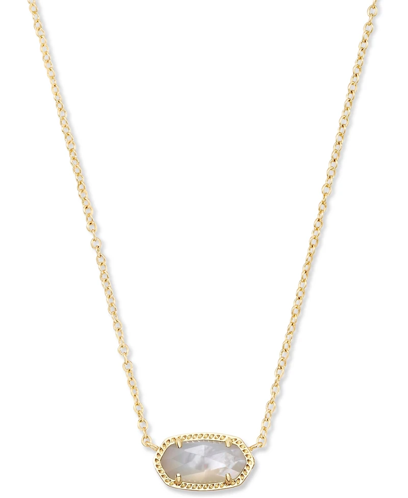 Kendra Scott 2-Pc. Set Mother of Pearl & Pave Large Small Mini Elisa Pendant Necklaces
