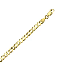 20" Open Curb Link Chain Necklace (4-5/8mm) in Solid 14k Gold