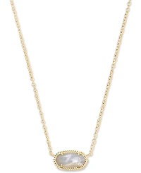 Kendra Scott Mother-of-Pearl Pendant Necklace & Hoop Earrings Set