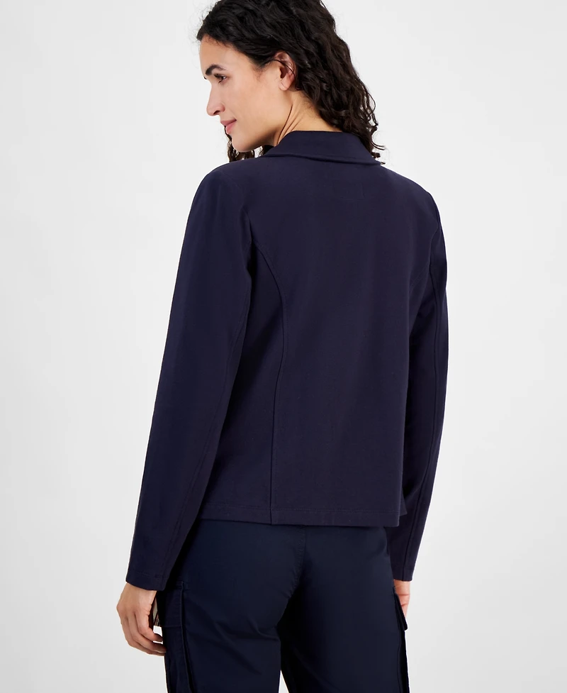 Nautica Jeans Women's Open-Front Captain's Jacket,Online Only