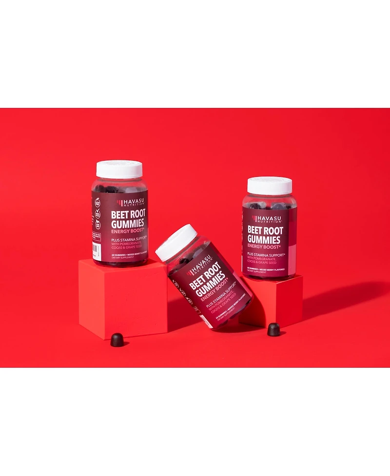 Beet Root Gummies, Havasu Nutrition, 30ct