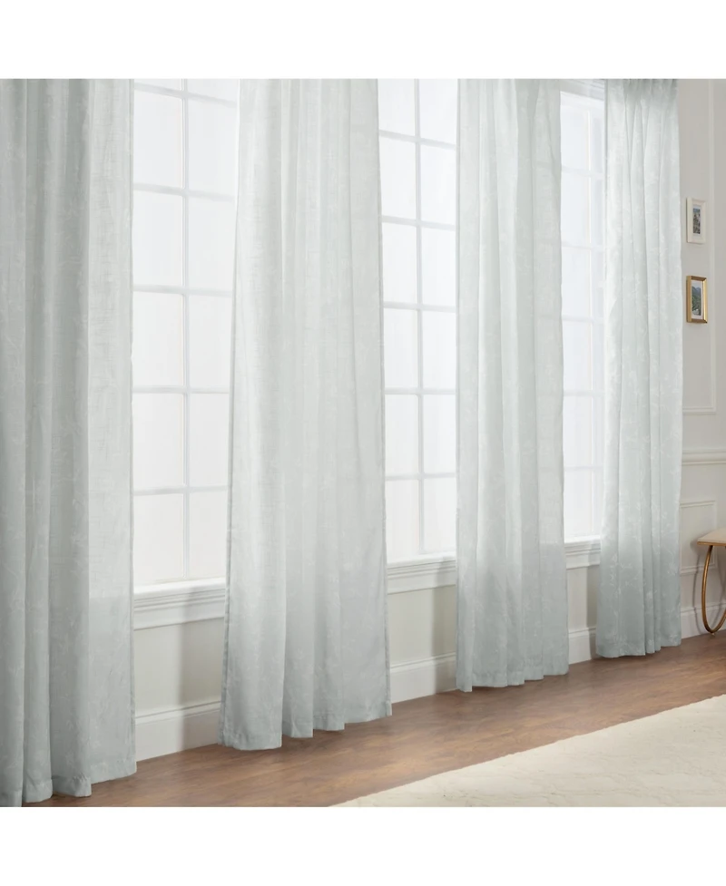 Chanasya Premium 2-Panel Light Filtering Curtains - Semi Sheer for Living Room, Bedroom