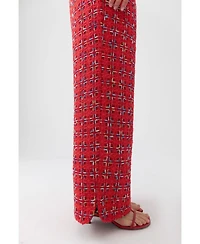 Nocturne Women's High-Waist Tweed Pants