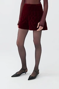 Nocturne Women's Quilted Mini Shorts