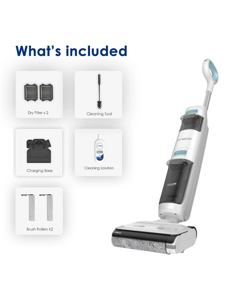 Tineco Go H2O Cordless Wet/Dry Floor Washer with Enhanced Edge Cleaning and Self-Clean Mode (GH203)