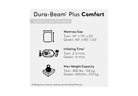Intex Dura Beam Plus Fiber-Tech Elevated Air Mattress with Built-In Pump, Twin