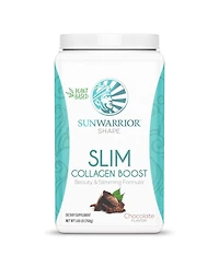 Sunwarrior Slim Collagen Boost Protein Powder, Beauty & Slimming Formula, Plant-Based Protein, Chocolate Flavor, Sunwarrior, 750gm