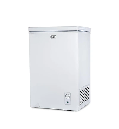 Black+Decker 2.0 Cu. Ft. Compact Chest Freezer, Deep Freezer Holds Up To 70 Lbs. of Frozen Food, Removable Storage Basket, Mechanical Temperature Cont