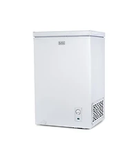 Black+Decker 2.0 Cu. Ft. Compact Chest Freezer, Deep Freezer Holds Up To 70 Lbs. of Frozen Food, Removable Storage Basket, Mechanical Temperature Cont