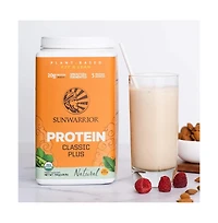 Classic Plus Protein Powder, Plant-Based Protein, Unflavored, Sunwarrior, 750gm (30 Servings)