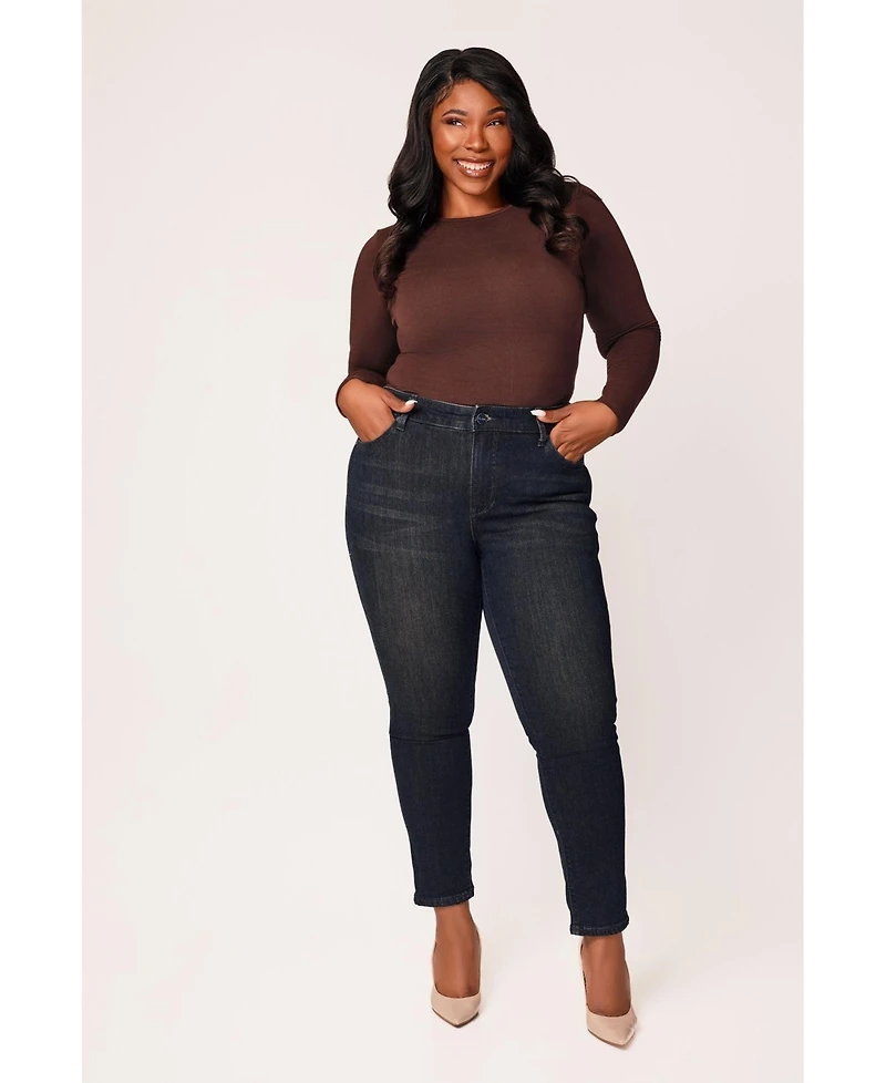Slink Jeans Women's Denim High Rise Skinny 28" Inseam