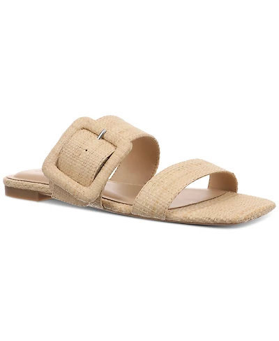 On 34th Women's Paulina Buckled Two-Band Flat Sandals, Created for Macy's