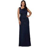 Lara Women's Asymmetrical, Beaded Gown